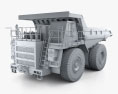 BelAZ 75581 Dump Truck 2016 3d model clay render