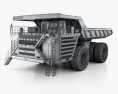 BelAZ 75710 덤프 트럭 2017 3D 모델  wire render