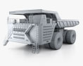 BelAZ 75710 Dump Truck 2017 3d model clay render