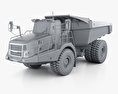 Bell B60E Camion Benne 2019 Modèle 3d clay render