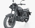 Benelli Imperiale 400 2024 3D-Modell wire render