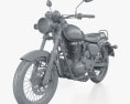 Benelli Imperiale 400 2024 3D 모델  clay render