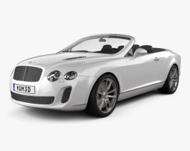 3D model of Bentley Continental Supersports convertible 2012