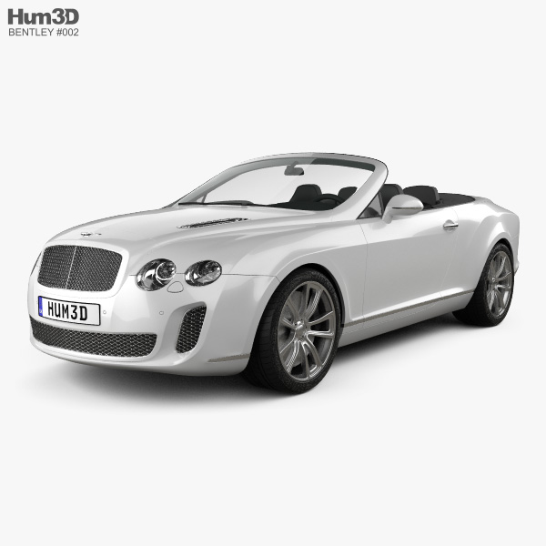 Bentley Continental Supersports convertible 2012 3D model