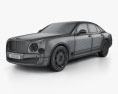 Bentley Mulsanne 2011 3d model wire render