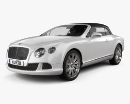 Bentley Continental GT descapotable 2012 Modelo 3D