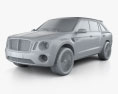 Bentley EXP 9 F 2015 3Dモデル clay render