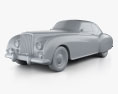 Bentley R-Type Continental 1952 3d model clay render