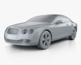 Bentley Continental GT 2012 Modèle 3d clay render