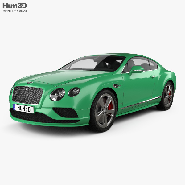 Bentley Continental GT Speed 2018 Modello 3D
