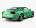 Bentley Continental GT Speed 2018 3D模型 后视图