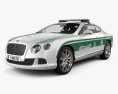 Bentley Continental GT Polícia Dubai 2016 Modelo 3d
