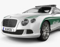 Bentley Continental GT 警察 Dubai 2016 3D模型