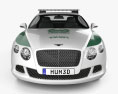 Bentley Continental GT 警察 Dubai 2016 3Dモデル front view
