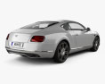 Bentley Continental GT 2018 3D模型 后视图