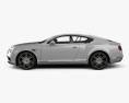 Bentley Continental GT 2018 3D模型 侧视图