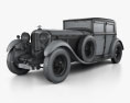 Bentley 8 Litre 1930 3D模型 wire render