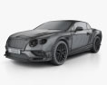 Bentley Continental GT Supersports コンバーチブル 2019 3Dモデル wire render