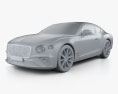 Bentley Continental GT 2021 Modelo 3D clay render