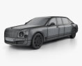 Bentley Mulsanne Grand Limousine Mulliner 2020 3d model wire render