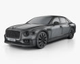 Bentley Flying Spur 2022 3Dモデル wire render