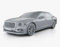 Bentley Flying Spur 2022 3D-Modell clay render