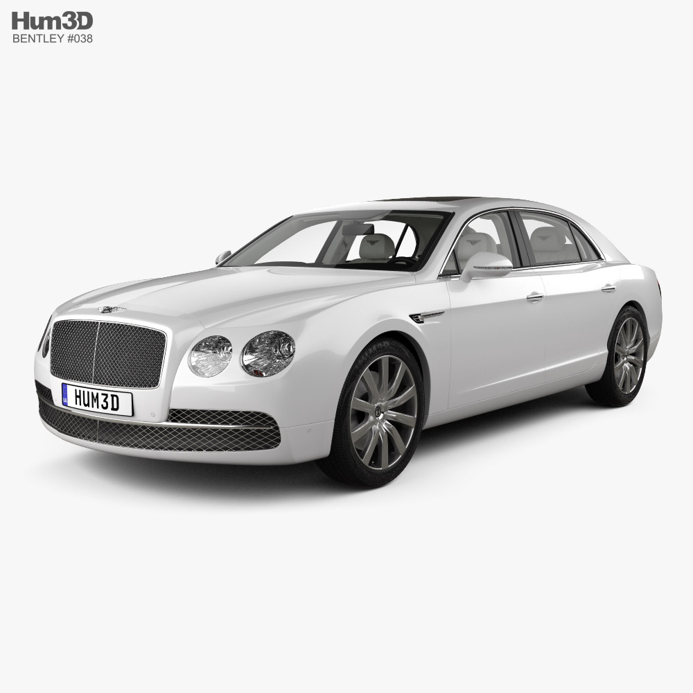 Bentley Flying Spur with HQ interior 2022 3D model