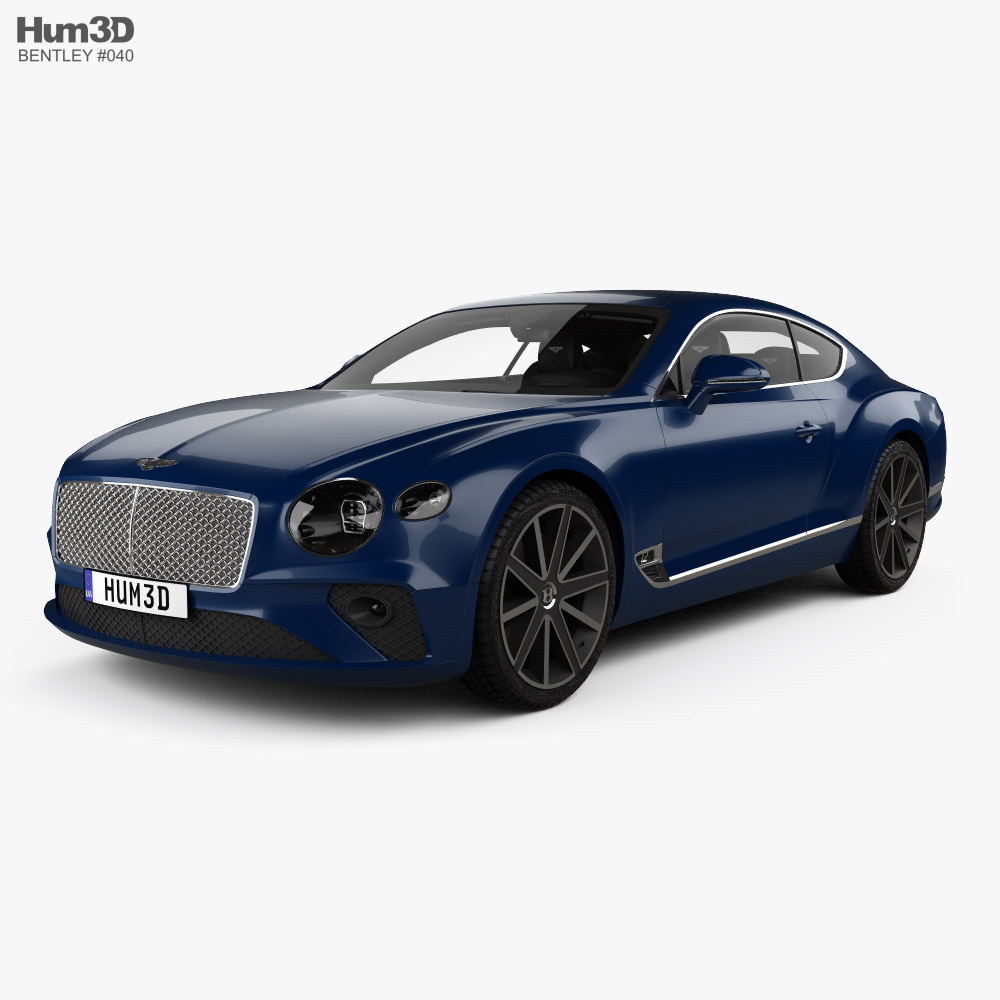 Bentley Continental GT avec Intérieur 2021 Modèle 3D