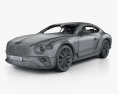 Bentley Continental GT 인테리어 가 있는 2021 3D 모델  wire render