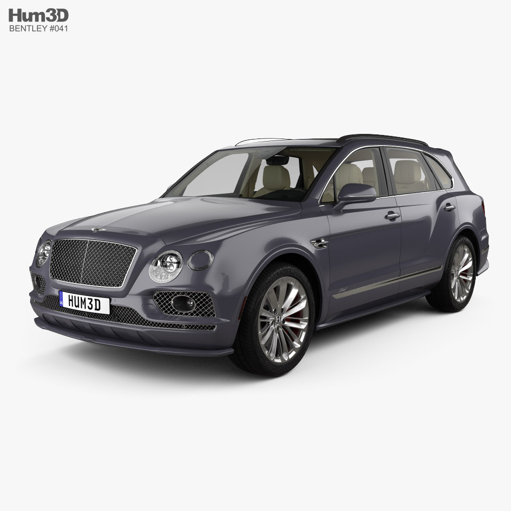 Bentley Bentayga Speed US-spec with HQ interior 2023 3D model