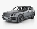 Bentley Bentayga Speed US-spec with HQ interior 2023 3d model wire render