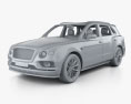 Bentley Bentayga Speed US-spec with HQ interior 2023 3d model clay render
