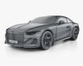 Bentley Mulliner Batur 2024 3D 모델  wire render