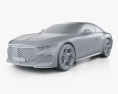 Bentley Mulliner Batur 2024 3D модель clay render