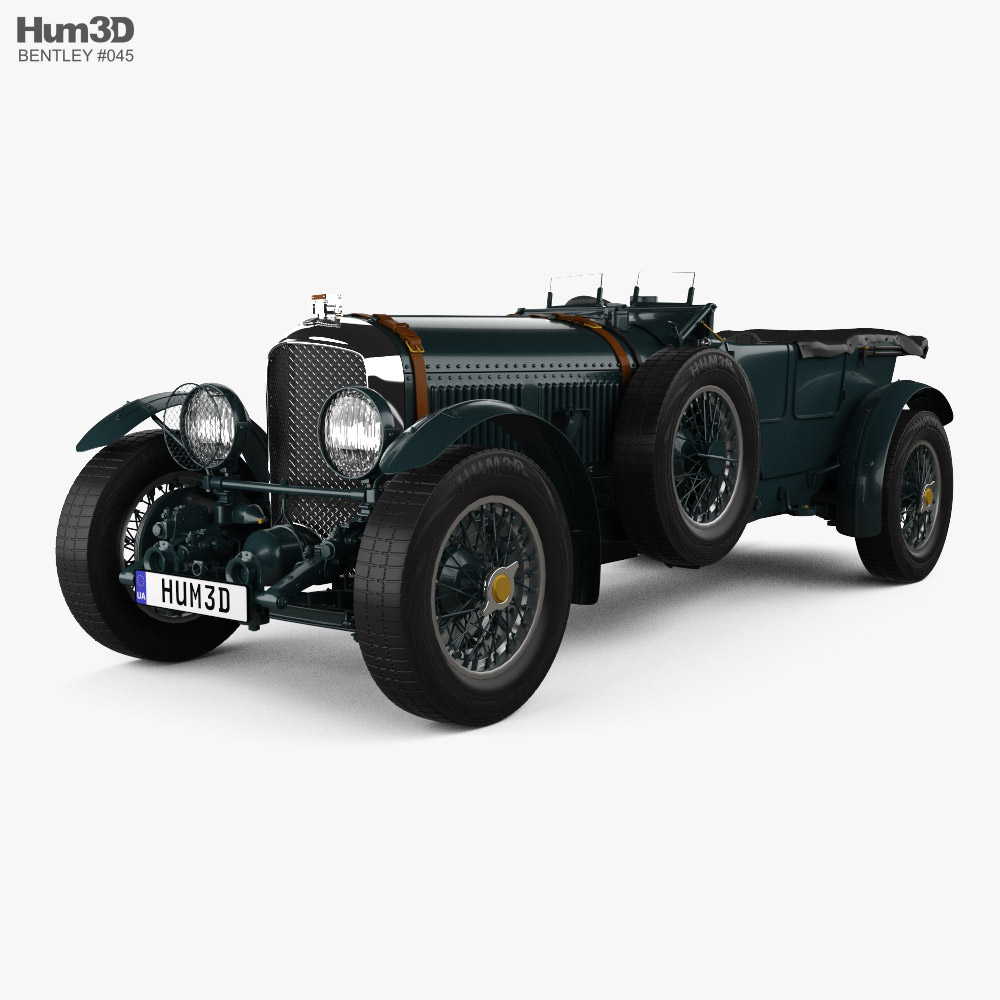 Bentley Speed Six 1930 3D 모델 