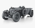 Bentley Speed Six 1933 3D模型 wire render