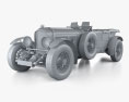 Bentley Speed Six 1933 Modello 3D clay render