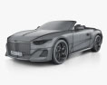 Bentley Batur コンバーチブル 2024 3Dモデル wire render
