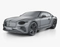 Bentley Continental GT Speed 2025 Modello 3D wire render