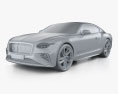 Bentley Continental GT Speed 2025 3D模型 clay render