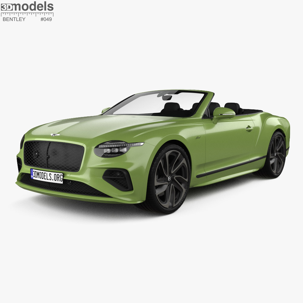 Bentley Continental GT Speed convertible 2025 Modèle 3D