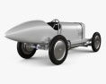 Benz Blitzen 1909 3D-Modell Rückansicht