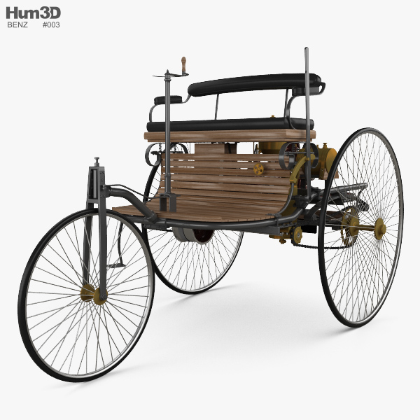 Benz Patent-Motorwagen 1885 Modelo 3d