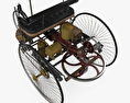 Benz Patent-Motorwagen 1885 3d model top view