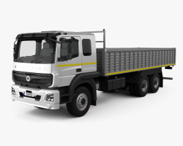 3D model of BharatBenz 2823r Flatbed Truck 2022