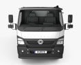 BharatBenz MDT 1015R Flatbed Truck 2022 3d model front view