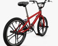 Mongoose BMX Fahrrad 3D-Modell Rückansicht
