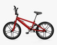 Mongoose BMX 자전거 3D 모델  side view
