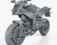 Bimota Tesi 3D 2014 Modello 3D clay render