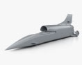 Bloodhound SSC 2015 3D-Modell clay render
